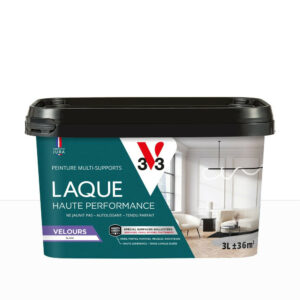 Peinture mur, porte, boiserie blanc velours V33 Laque haute performance 3L