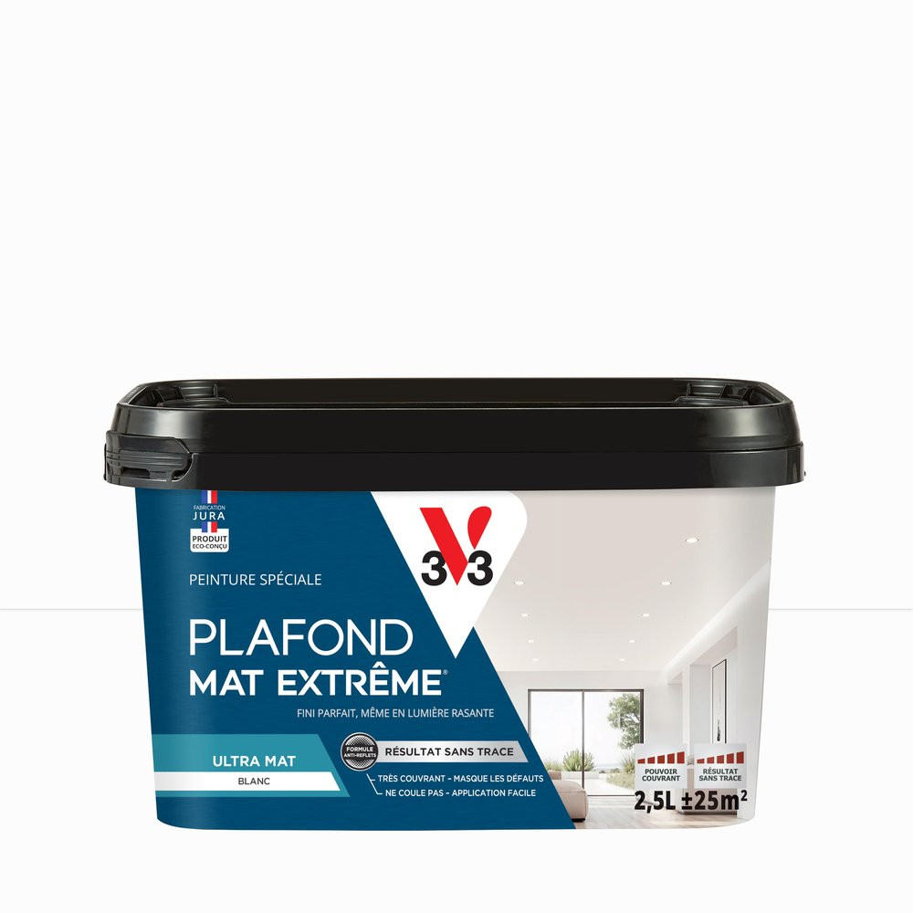 Peinture plafond blanc mat V33 Extreme 2.5L