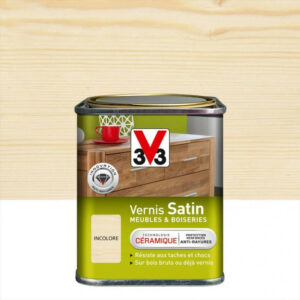 Vernis meuble et objet V33, incolore satiné, 0.25l