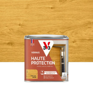 Vernis pour bois extérieur V33 Haute protection chêne clair satiné 0.5 l