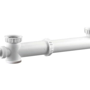 Tubulure évier 2 cuves, entraxe réglable 160/360 mm, 1 prise VALENTIN