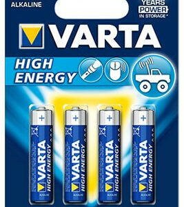 Carte de 4 piles HIGH ENERGY - 1,5 V LR3 / AAA