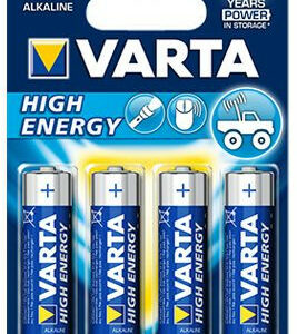 Carte de 4 piles HIGH ENERGY - 1,5 V LR6 / AA