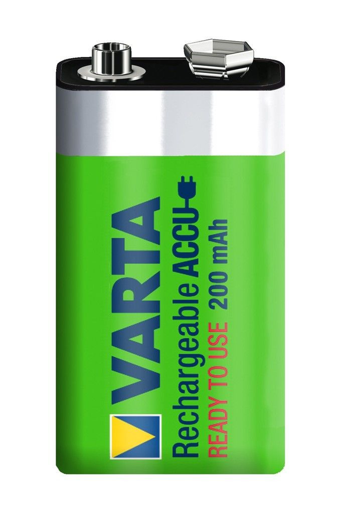 Piles rechargeables - 200 mah / 9 v carte de 1 6f22