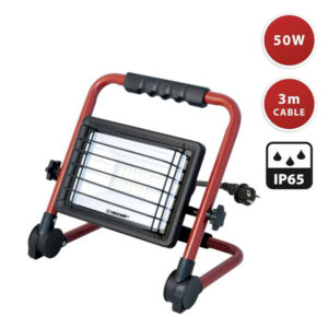 Projecteur WAINGRO LED SMD 50W avec support alu pliable et câble 3mt