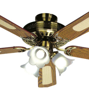 Ventilateur de plafond TROPIC BALEARES 60 W en bois 132 cm FARELEK 112470