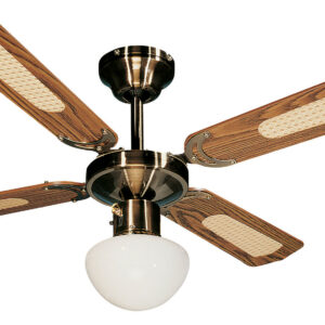 Ventilateur de plafond TROPIC BALI 50 W en bois 107 cm FARELEK 112422