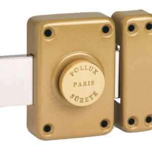 Verrou à bouton GHB 5 ailettes longueur 95 mm cylindre de 45 mm POLLUX 103510