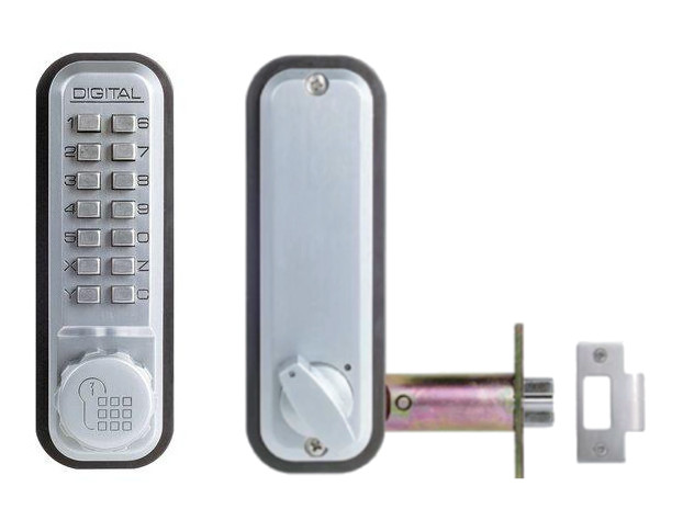 Verrou à code mécanique pêne demi-tour à larder UNICODE 2230 UNITECNIC U300.1.030
