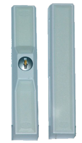 Verrou à cylindre pour baie coulissante blanc ABUS FTS88 W KD EK