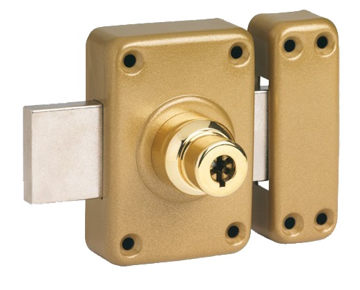 Verrou à double entrée GHB 5 ailettes longueur 95 mm cylindre de 45 mm POLLUX 120510