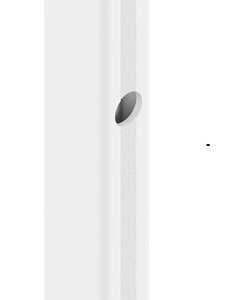 Verrou applique + tige en inox L500mm laqué blanc RAL9010 LA CROISEE DS DS6943-036