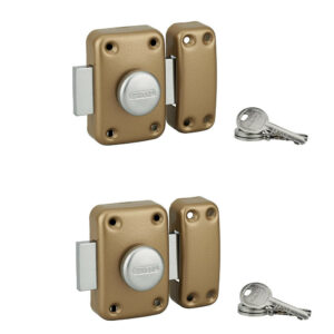 Verrou bouton / cylindre THIRARD Apache, L.45 mm