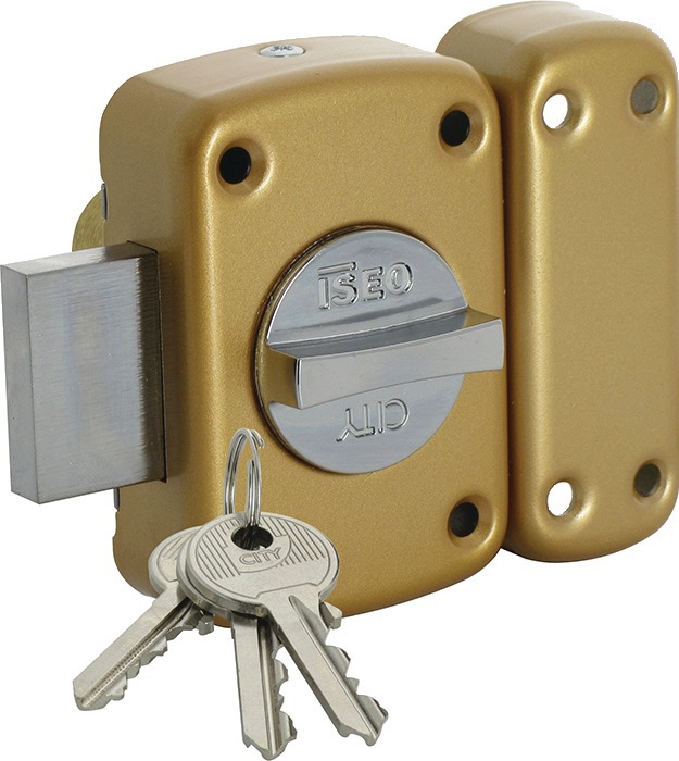 Verrou CITY 150 à bouton cylindre de 45 mm ISEO 11250451