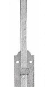 Verrou de barrière baionette 14 x 400 mm à anneau zingué JARDINIER MASSARD 9525212