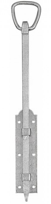 Verrou de barrière baionette 14 x 400 mm à anneau zingué JARDINIER MASSARD 9525212