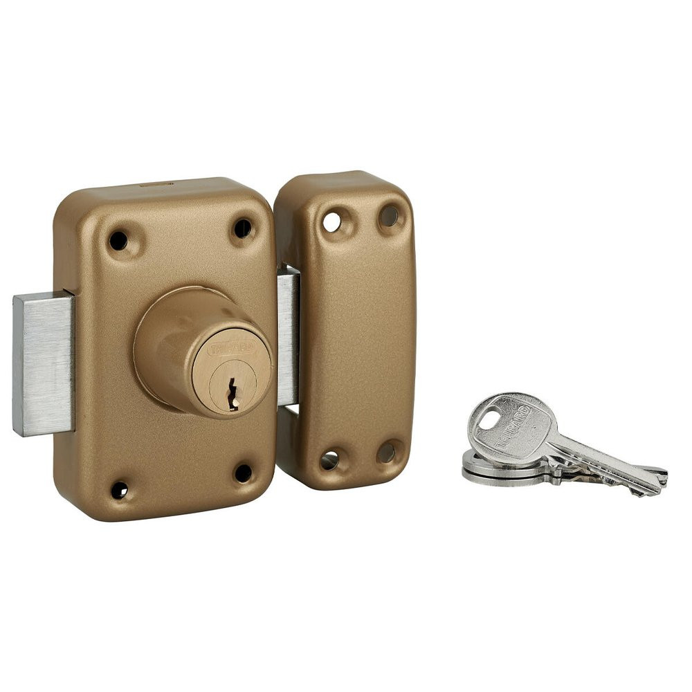 Verrou double cylindre THIRARD Apache, L.40 mm