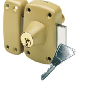 Verrou double entrée CYCLOP pêne de longueur 110 mm cylindre de 40 mm bronze VACHETTE 16242000