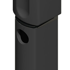 Verrou en applique DANAOS tête étroite 177 mm noir RAL 9005 LA CROISEE DS DS6378-013