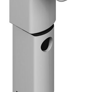 Verrou en applique Danaos tige inox longueur 167 mm aluminium RAL9006 LA CROISEE DS DS6370-007