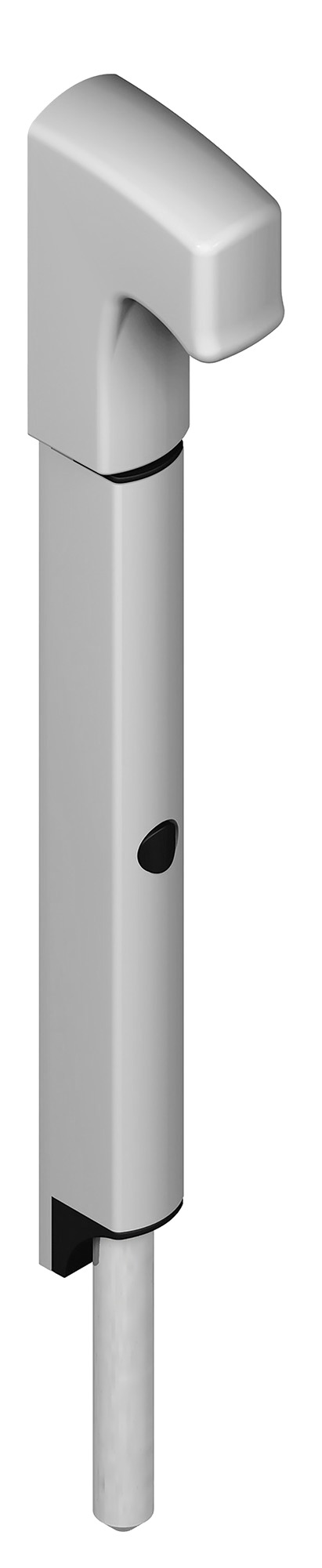Verrou en applique Danaos tige inox longueur 281 mm aluminium RAL9006 LA CROISEE DS DS6368-007