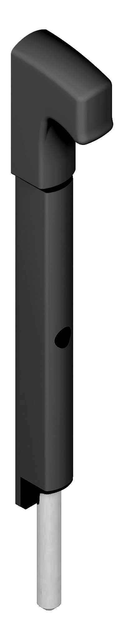 Verrou en applique Danaos tige inox longueur 281 mm noir RAL9005 LA CROISEE DS DS6368-013