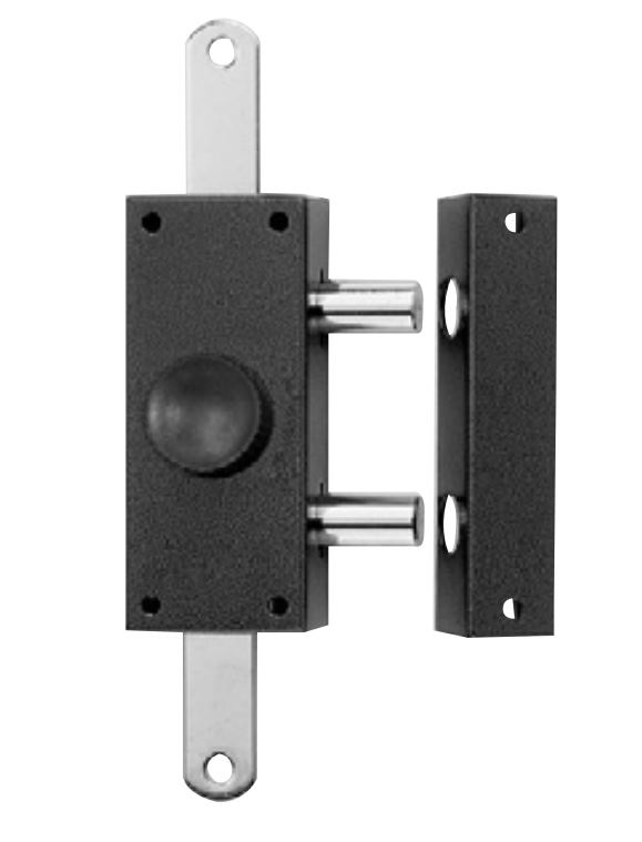 Verrou PERFECTA 3 points bouton cylindre à pompe de 50 mm + tringle ISEO 910335