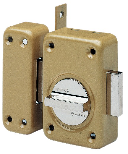 Verrou V136 bouton verni cylindre 40 mm MGX2 VACHETTE 16103000X2