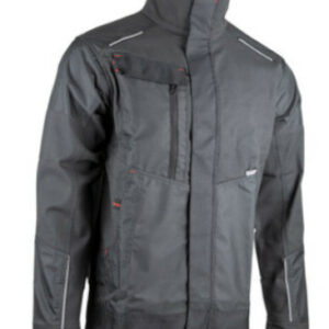 Veste AXONE coton/poly gris/noir taille 4 LMA LEBEURRE 2325-4