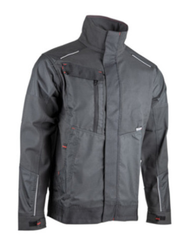 Veste AXONE coton/poly gris/noir taille 5 LMA LEBEURRE 2325-5
