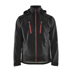 Veste de travail softshell stretch 2D noir/rouge T2XL BLÅKLÄDER 474925139956XXL