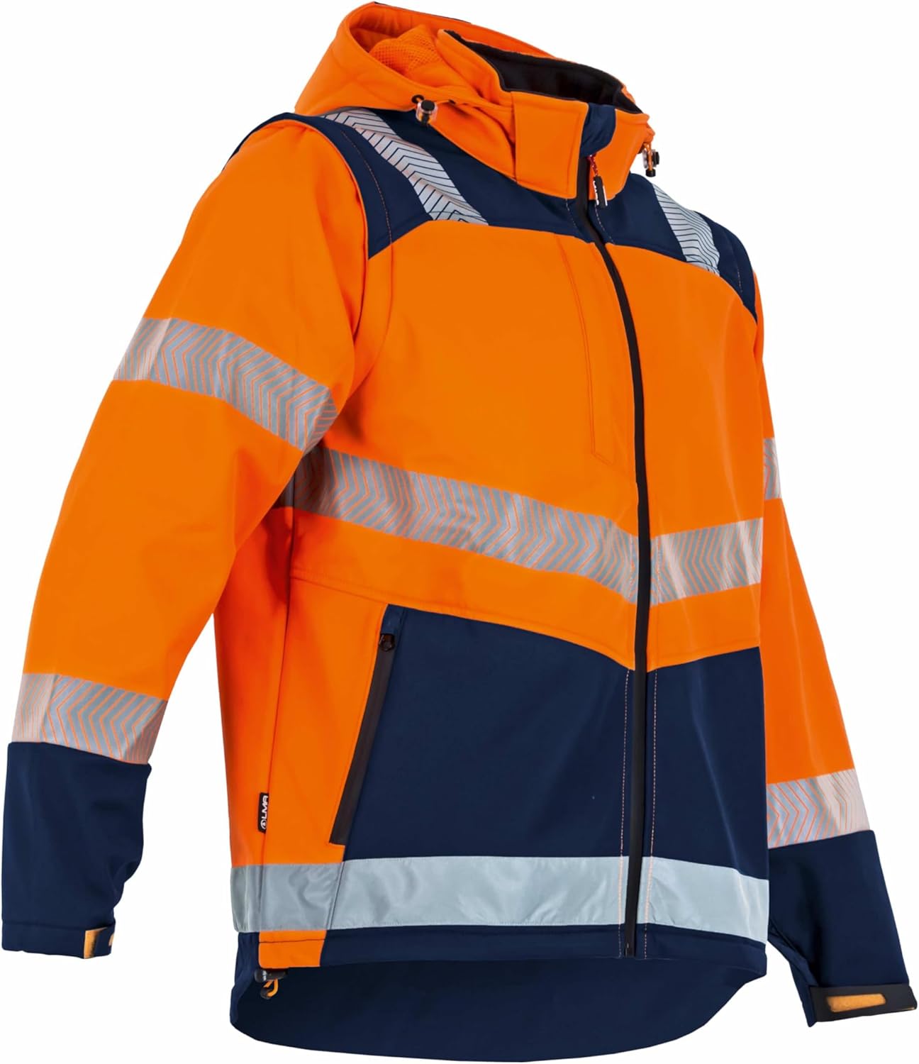 Veste sotfshell haute visibilité manche amovible orange taille 5 LMA LEBEURRE 2266-5