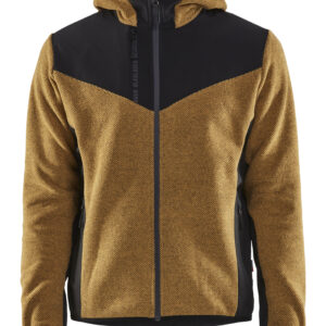 Veste tricotée avec Softshell miel/noir T2XS BLÅKLÄDER 594025363799XXS