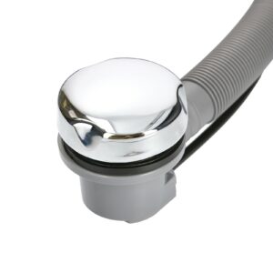 Vidage automatique à câble vidage de baignoire auto volant zinc chromé GARIS P04-VBTP-ZAC