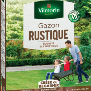 Gazon rustique VILMORIN, 3 kg, 120 m²