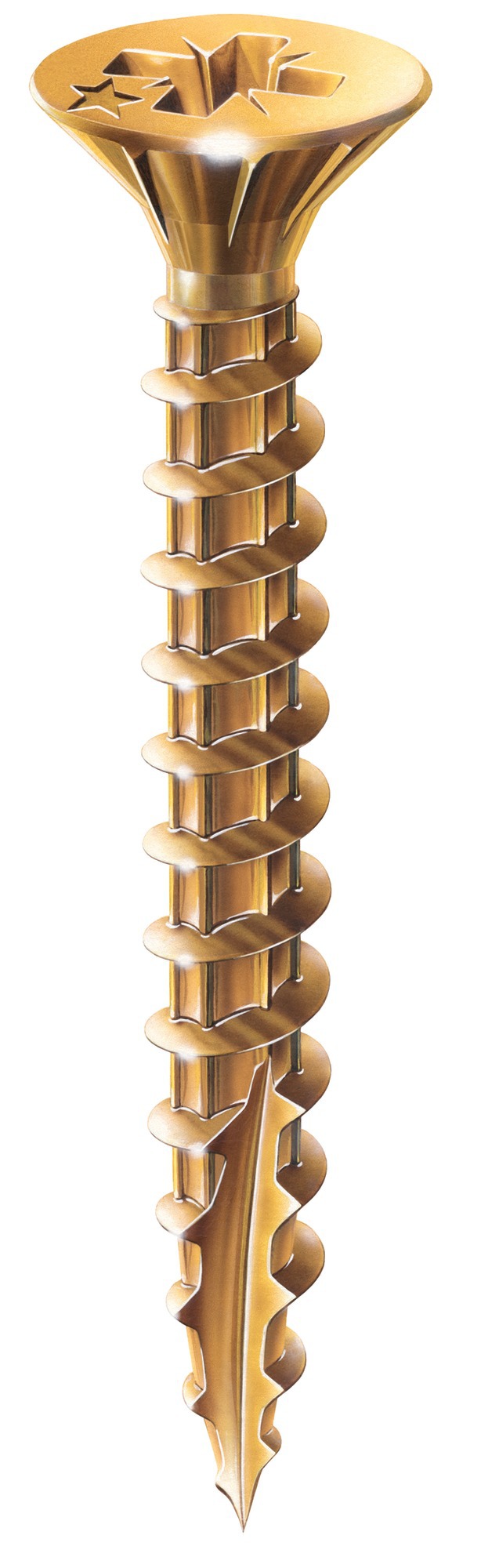 Vis à bois agglomérés Pozidrive acier bichromaté 6X40 boîte de 200 ROCKET 351400026233