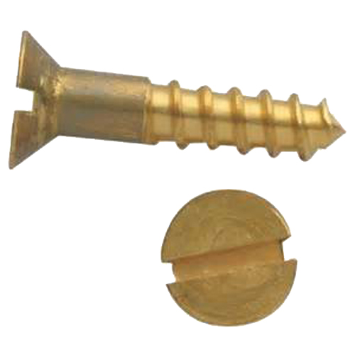 Vis à bois tête fraisée fendue laiton DIN 97 5X35 boîte de 200 GFD 102096