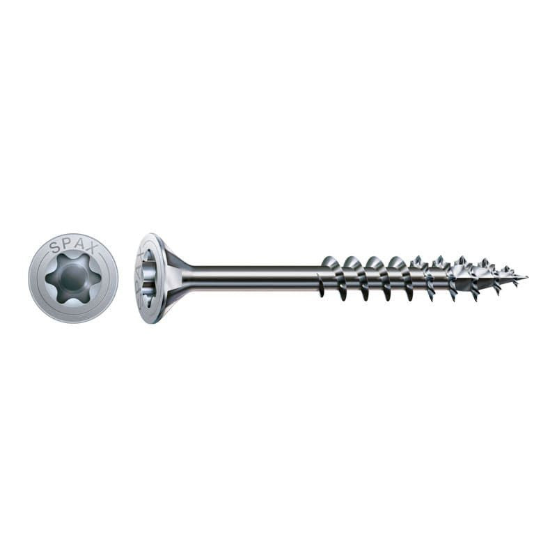 Vis à bois tête fraisée filetage partiel T-STAR plus T20 4CUT (360 pcs)- SPAX