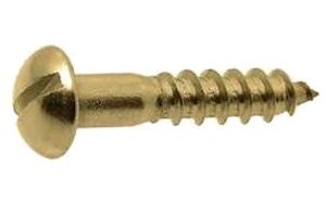 Vis à bois tête ronde fendue laiton DIN 96 3X30 boîte de 200 GFD 104036