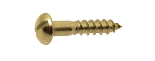 Vis à bois tête ronde fendue laiton DIN 96 3X30 boîte de 200 GFD 104036