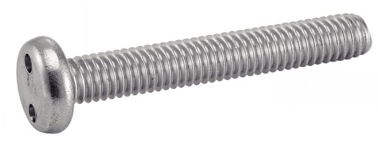 Vis à métaux tête creuse à 2 trous inviolable A2 5x30 boîte de 100 ACTON 628045X30