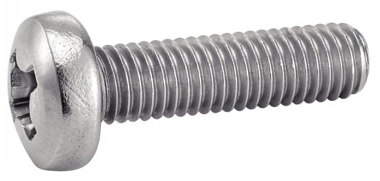 Vis à métaux tête cylindrique bombée philips inox A2 DIN 7985 8X60 boîte de 100 ACTON 622178X60