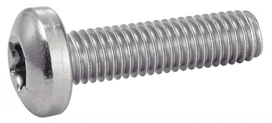 Vis à métaux tête cylindrique bombée torx inox A2 ISO 14583 4X25 boîte de 200 ACTON 622314X25