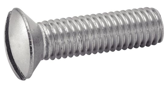 Vis à métaux tête fraisée bombée fendue inox A2 DIN 964 10X16 boîte de 100 ACTON 6220910X16