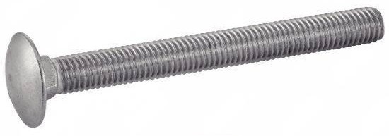 Vis à métaux tête tonde collet carré (TRCC) Inox A4 DIN 603 8 x 50 mm boîte de 100 ACTON 642138X50