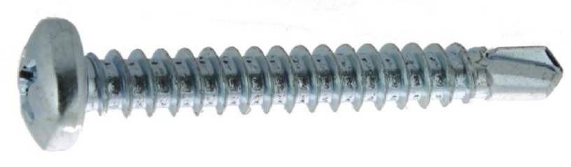 Vis auto-perceuse à tête cylindrique crantée PH zingué DIN 7504-N 3,5/22 mm boîte de 500 ULTIMA AFB7504MH3522