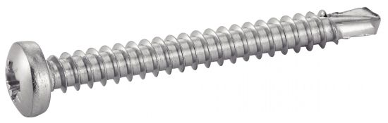 Vis autoperceuse tête cylindrique bombée Pozidrive A2 DIN 7504 M 4.8X25 boîte de 200 ACTON 624304,8X25