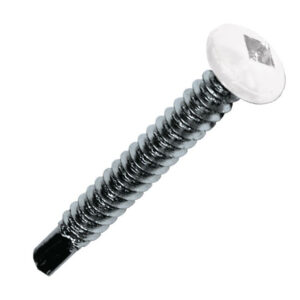 Vis autoperceuse tête cylindrique carrée zingué blanc 4,2 x 16 mm boîte de 500 SCELL-IT TCQW42016