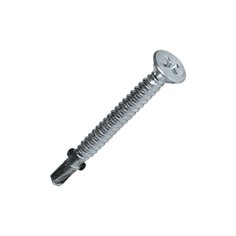 Vis autoperceuse tête fraisée 120° acier zingué blanc SCELL-IT TFAC55085