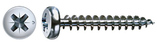 Vis bois aggloméré tête ronde Pozidrive WIROX 5X20 boîte de 1000 SPAX 231010500205